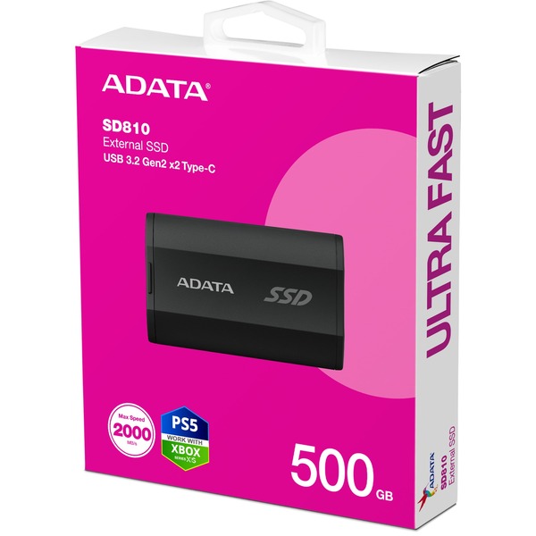 ADATA SD810 500 GB, Externe SSD (schwarz, USB-C 3.2 Gen 2x2 (20 Gbit/s)) - Bild 6