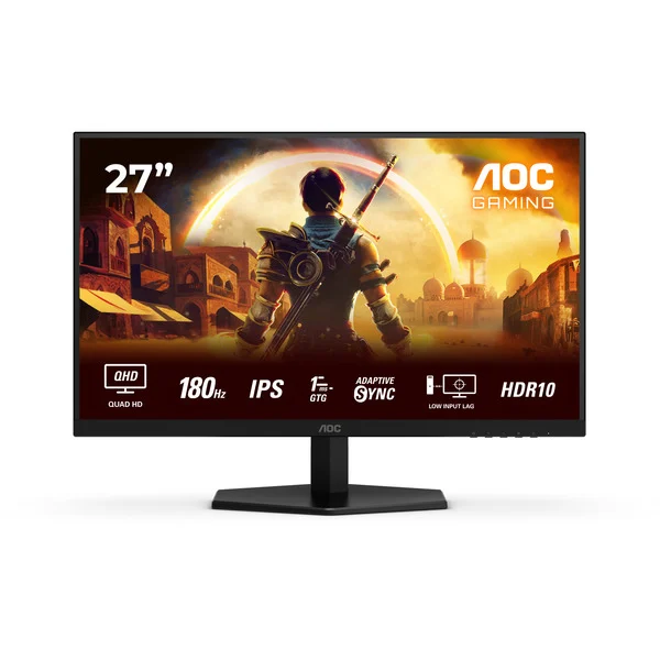 AOC Q27G42XE, Gaming-Monitor (68.6 cm (27 Zoll), schwarz (matt), QHD, Fast-IPS, G-Sync kompatibel, HDR, 180Hz Panel) - Bild 2