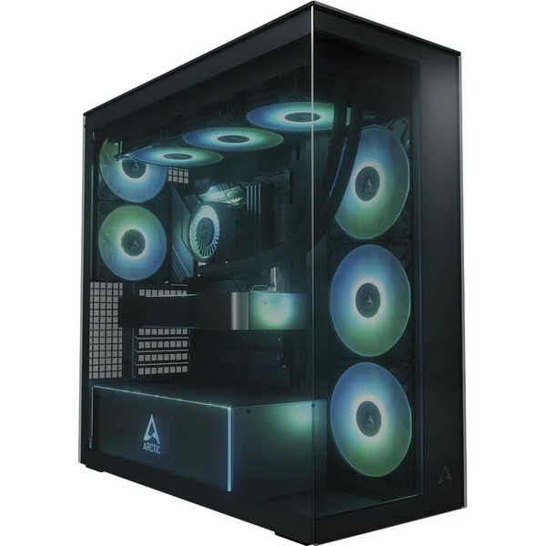 ARCTIC Xtender , Tower-Gehäuse (schwarz (matt), Tempered Glass x 2 (getönt))