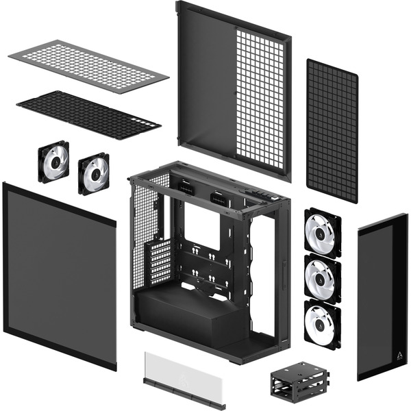ARCTIC Xtender , Tower-Gehäuse (schwarz (matt), Tempered Glass x 2 (getönt)) - Bild 13