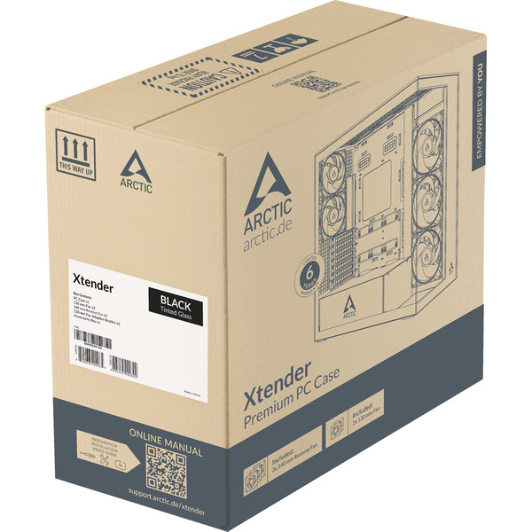 ARCTIC Xtender , Tower-Gehäuse (schwarz (matt), Tempered Glass x 2 (getönt)) - Bild 14