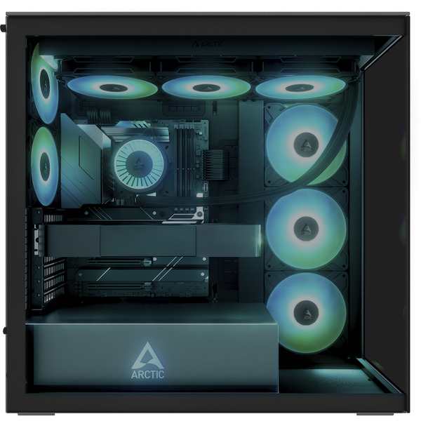 ARCTIC Xtender , Tower-Gehäuse (schwarz (matt), Tempered Glass x 2 (getönt)) - Bild 5