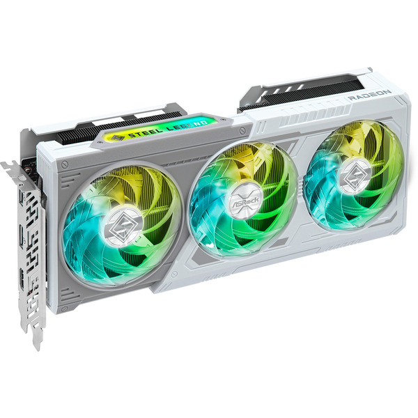 ASRock Radeon RX 9060 XT STEEL LEGEND OC 16GB, Grafikkarte - Bild 4
