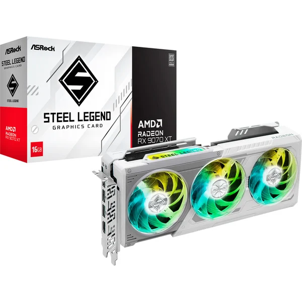 ASRock Radeon RX 9070 XT Steel Legend 16GB, Grafikkarte