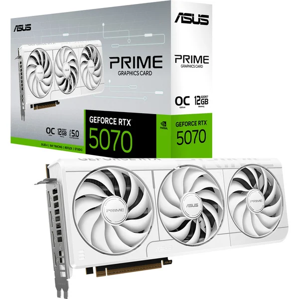 ASUS GeForce RTX 5070 PRIME OC WHITE, Grafikkarte