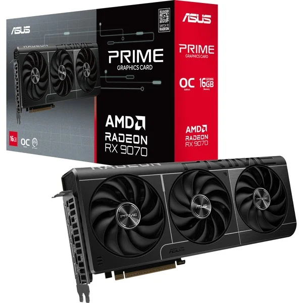 ASUS Radeon RX 9070 PRIME GAMING OC, Grafikkarte