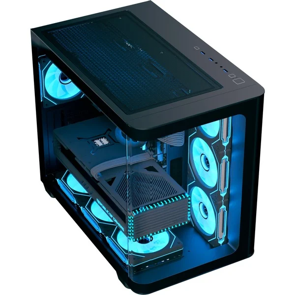 Aerocool P500C-G-BK-v1, Tower-Gehäuse - Bild 3