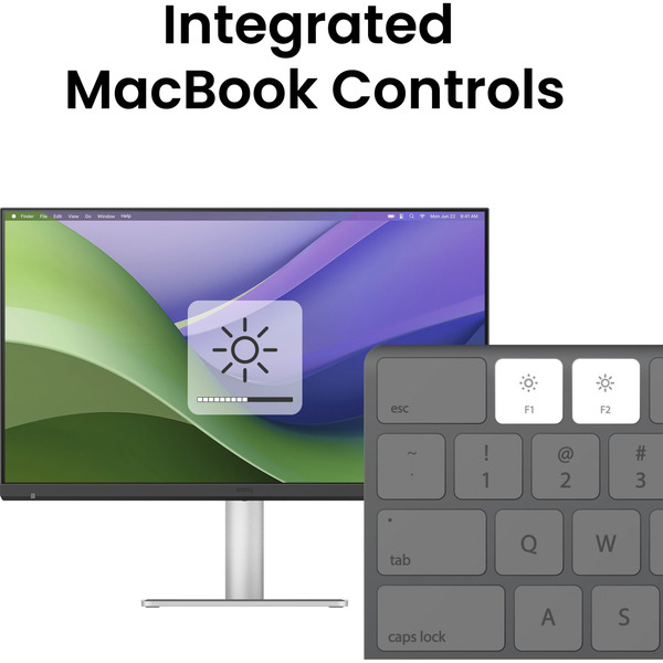 BenQ MA270S, LED-Monitor (68.5 cm (27 Zoll), silber, 5K, IPS, Nano Gloss Monitor für MacBook) - Bild 8