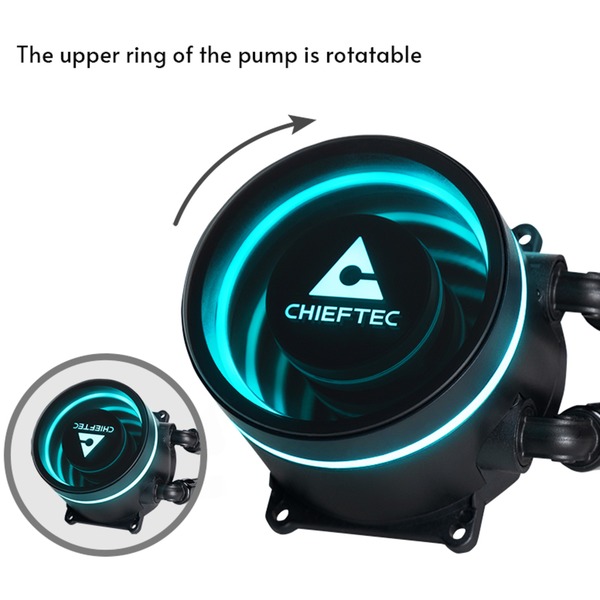 Chieftec ICEBERG 240 DARK, Wasserkühlung - Bild 11