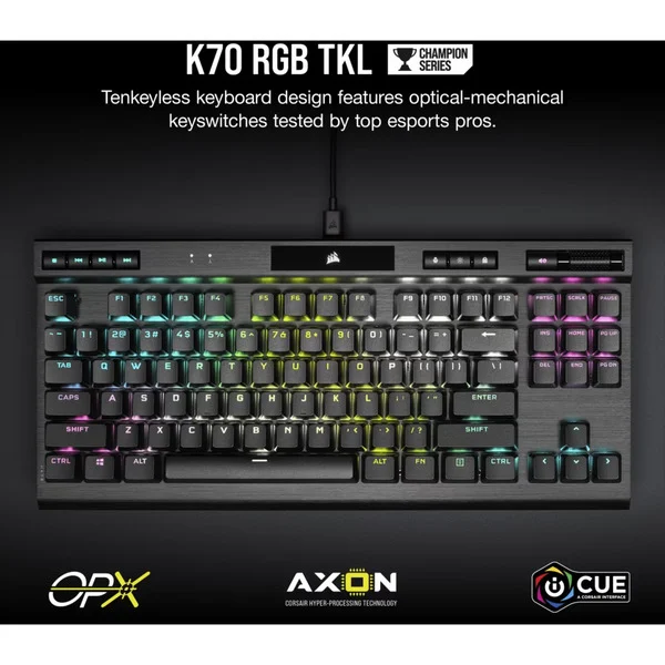 Corsair K70 RGB TKL Generalüberholt, Gaming-Tastatur - Bild 2