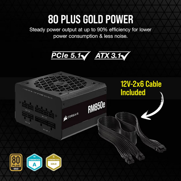 Corsair RM850e 80 Plus Gold Generalüberholt, PC-Netzteil - Bild 10