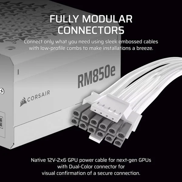 Corsair RM850e White Generalüberholt, PC-Netzteil - Bild 3