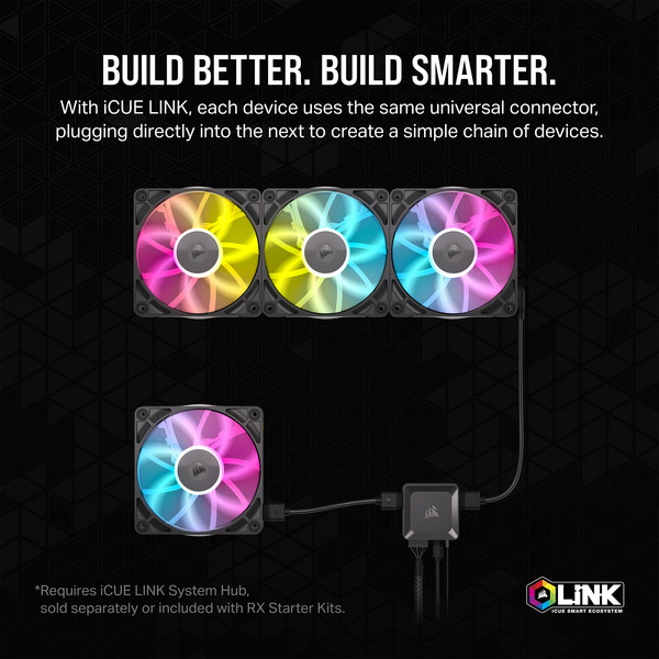 Corsair iCUE LINK RX120 RGB Triple Generalüberholt, Gehäuselüfter - Bild 4
