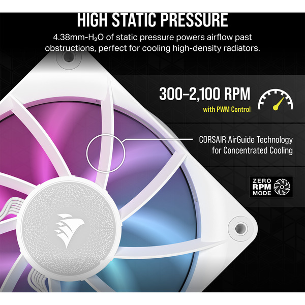 Corsair iCUE LINK RX120 RGB Triple Generalüberholt, Gehäuselüfter - Bild 5