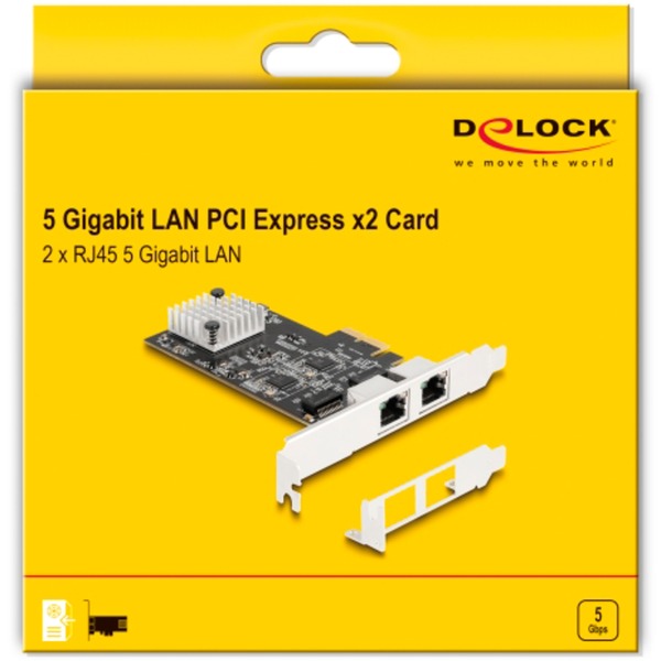 DeLOCK PCI Express x2 Karte zu 2 x RJ45, LAN-Adapter - Bild 5