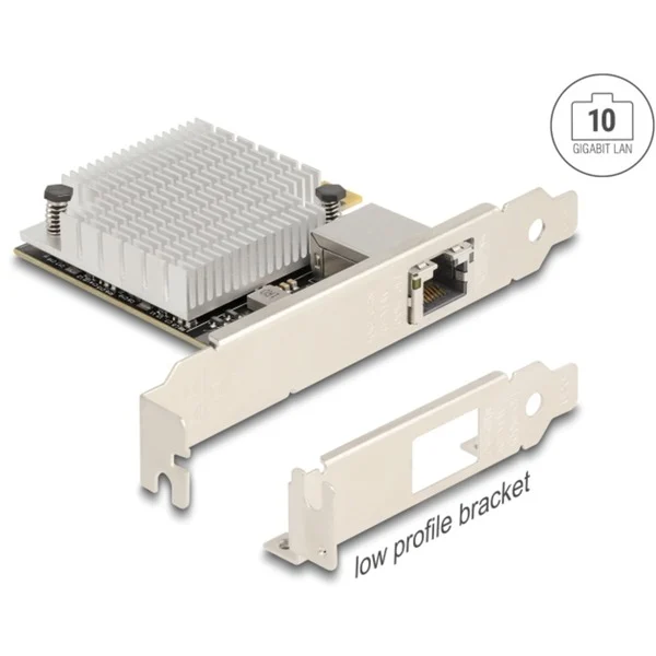 DeLOCK PCI Express x4 Netzwerkkarte 10 Gigabit LAN 1 x RJ45 AQC107S, LAN-Adapter - Bild 2