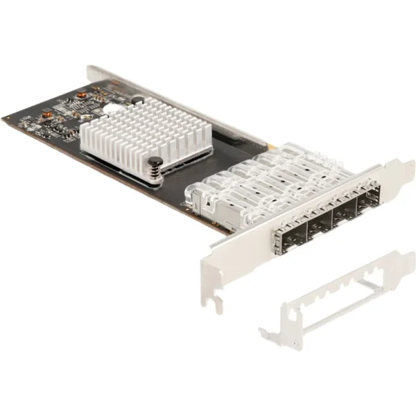 DeLOCK PCI Express x4 zu 4 x SFP Slot Gigabit LAN i350, LAN-Adapter