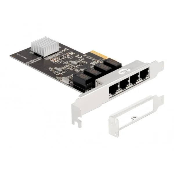 DeLOCK PCIe x4 auf 4 x RJ45 Gbit, LAN-Adapter