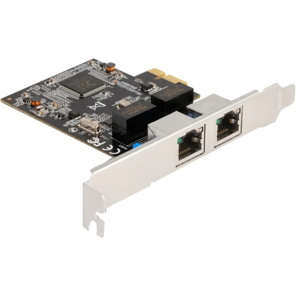DeLOCK PCIE x1 auf 2x RJ45 Gbit, LAN-Adapter