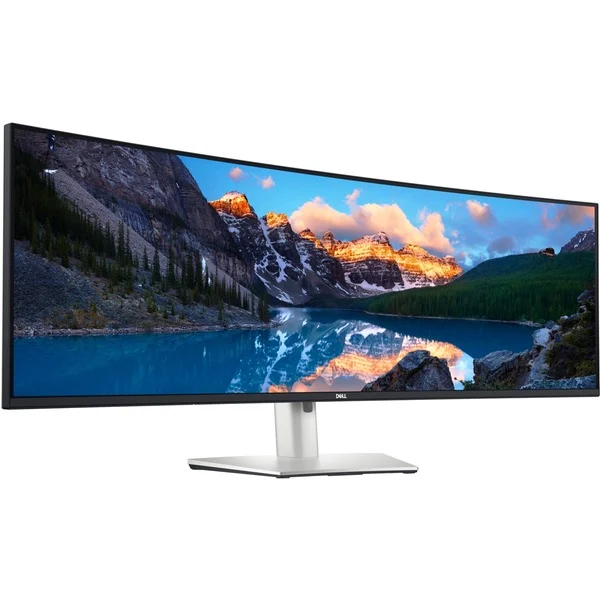 Dell UltraSharp U4924DW, LED-Monitor (124.5 cm (49 Zoll), silber/schwarz, 5K Dual QHD, IPS, Curved, DisplayPort, HDMI)