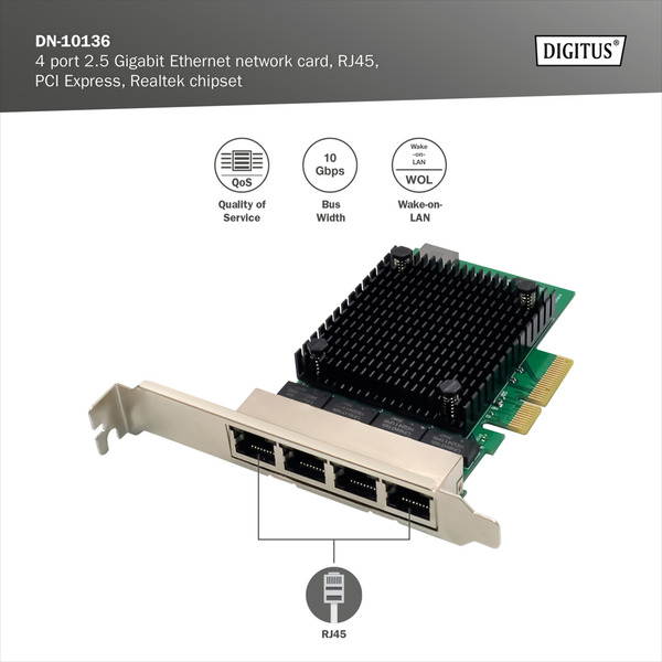Digitus 4-Port 2,5G Ethernet, LAN-Adapter - Bild 6