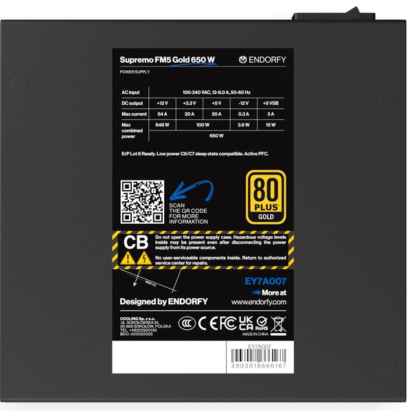ENDORFY Supremo FM5 Gold 650 W, PC-Netzteil - Bild 6