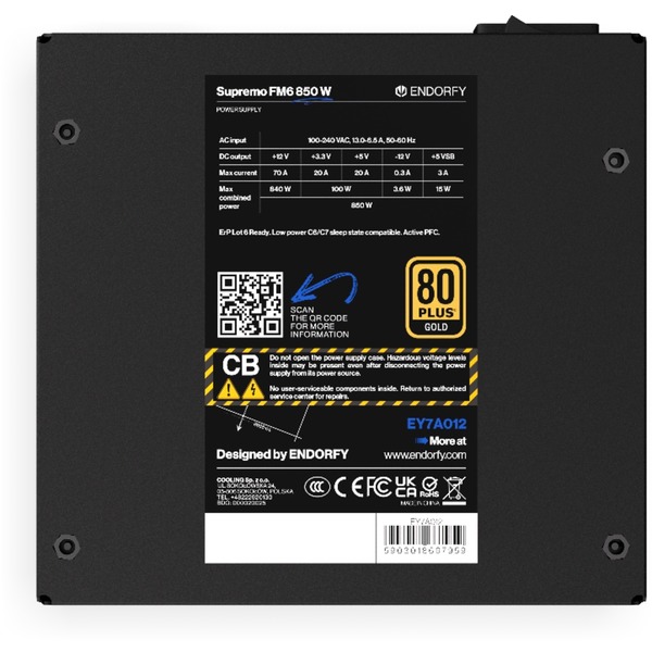 ENDORFY Supremo FM6 850 W, PC-Netzteil - Bild 11