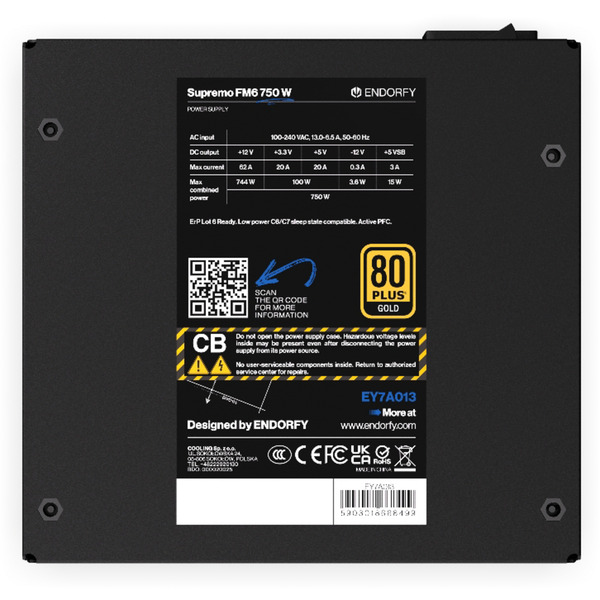 ENDORFY Supremo FM6 Gold 750 W, PC-Netzteil - Bild 10