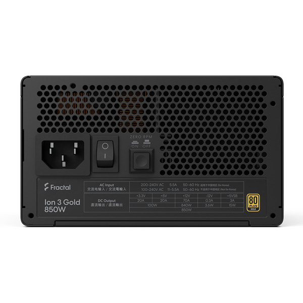 Fractal Design ION Gold 3 850W, PC-Netzteil - Bild 10
