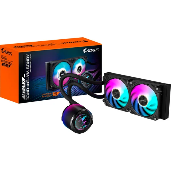GIGABYTE AORUS WATERFORCE X II 240mm, Wasserkühlung