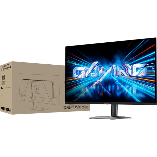 GIGABYTE GO27Q24A QD-OLED, Gaming-Monitor (67.8 cm (27 Zoll), schwarz, QHD, HDMI, DP, G-Sync kompatibel, FreeSync Premium, 240Hz Panel) - Bild 6