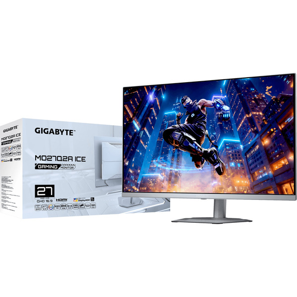 GIGABYTE MO27Q2A ICE, Gaming-Monitor (68.6 cm (27 Zoll), weiß, QHD, KVM, FreeSync Premium Pro, G-Sync-kompatibel, 280Hz Panel) - Bild 8