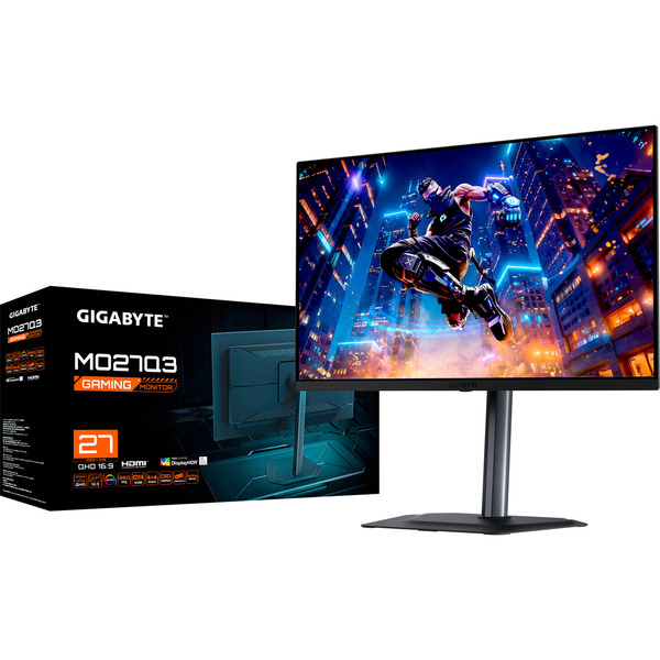 GIGABYTE MO27Q3 QD-OLED, Gaming-Monitor (68.6 cm (27 Zoll), schwarz, QHD, HDMI, DP, USB-C, USB-Hub, KVM, 360Hz Panel) - Bild 7