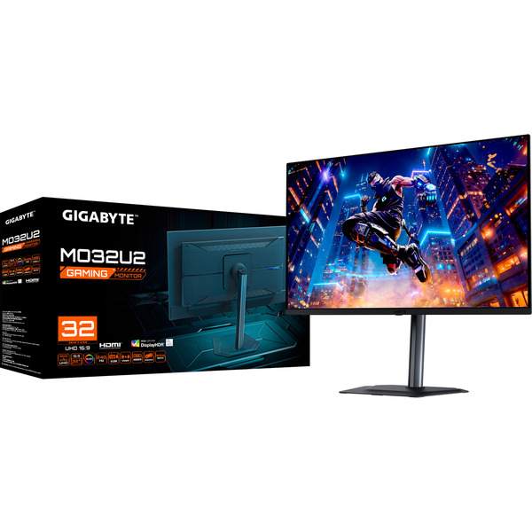 GIGABYTE MO32U2 QD-OLED, Gaming-Monitor (80 cm (31.5 Zoll), schwarz, UltraHD/4K, HDMI, DP, USB-Hub, KVM, 240Hz Panel) - Bild 7