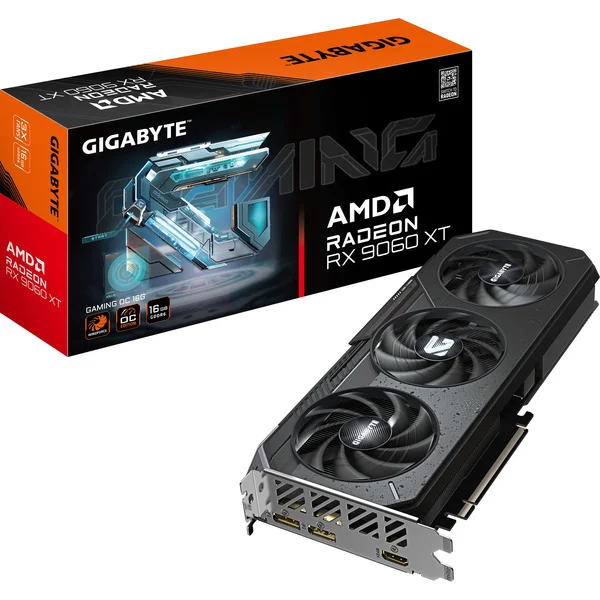 GIGABYTE Radeon RX 9060 XT GAMING OC 16GB, Grafikkarte