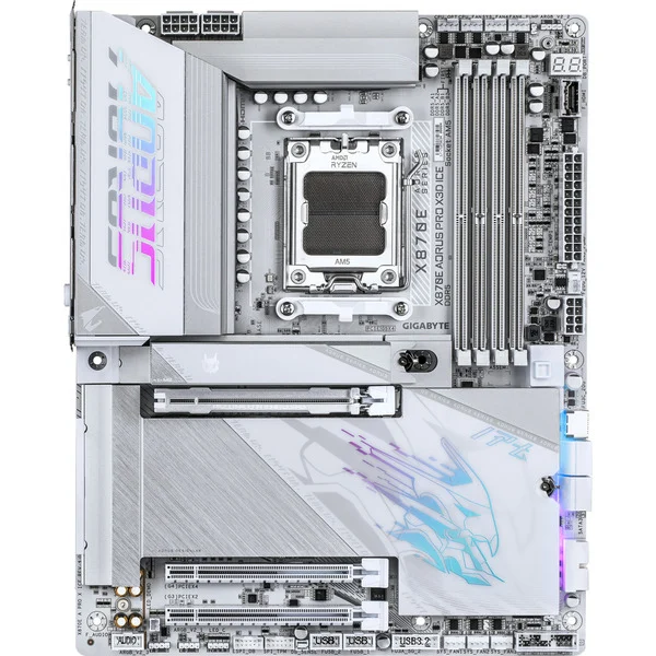 GIGABYTE X870E AORUS PRO X3D ICE, Mainboard - Bild 2