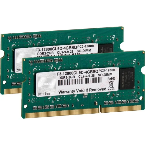 G.Skill SO-DIMM 4 GB DDR3-1600 (2x 2 GB) Dual-Kit, Arbeitsspeicher