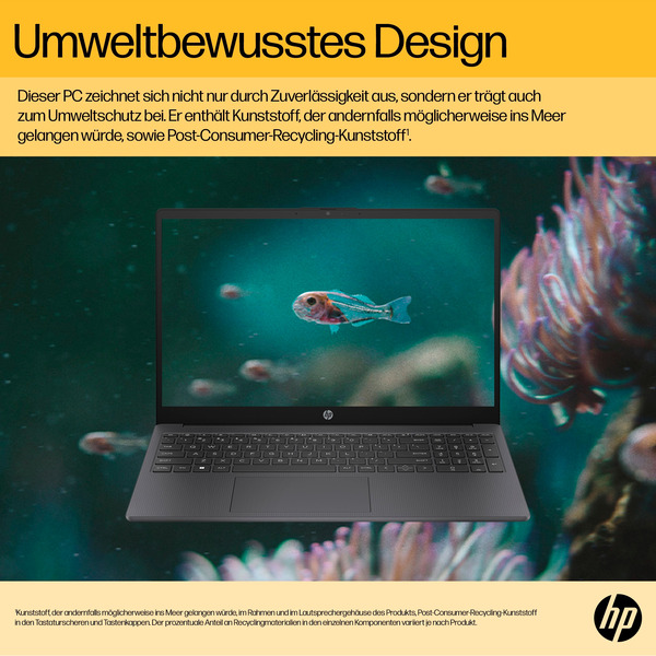 HP 15-fc0065ng, Notebook (schwarz, AMD Ryzen 5 7430U, AMD Radeon Graphics, 32 GB DDR4, 512 GB (512 GB SSD), ohne Betriebssystem) - Bild 12