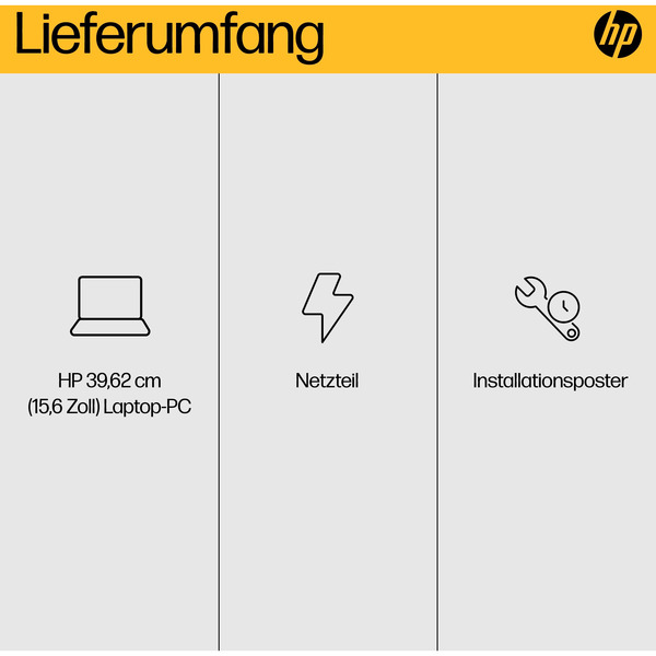 HP 15-fc0065ng, Notebook (schwarz, AMD Ryzen 5 7430U, AMD Radeon Graphics, 32 GB DDR4, 512 GB (512 GB SSD), ohne Betriebssystem) - Bild 15