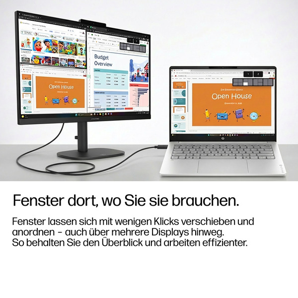 HP OmniBook 3 16-bu0055ngx, Notebook (silber, Intel® Core™ Ultra 5 225U, Intel® Graphics, 24 GB DDR5, 512 GB (512 GB SSD), Windows 11 Home) - Bild 11