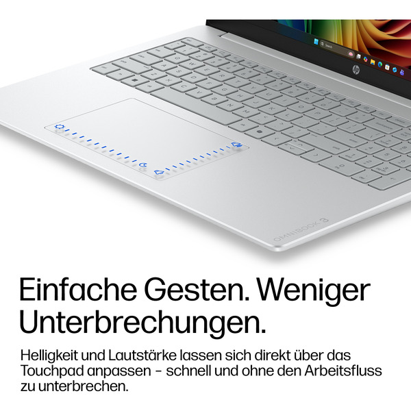 HP OmniBook 3 16-bu0055ngx, Notebook (silber, Intel® Core™ Ultra 5 225U, Intel® Graphics, 24 GB DDR5, 512 GB (512 GB SSD), Windows 11 Home) - Bild 9