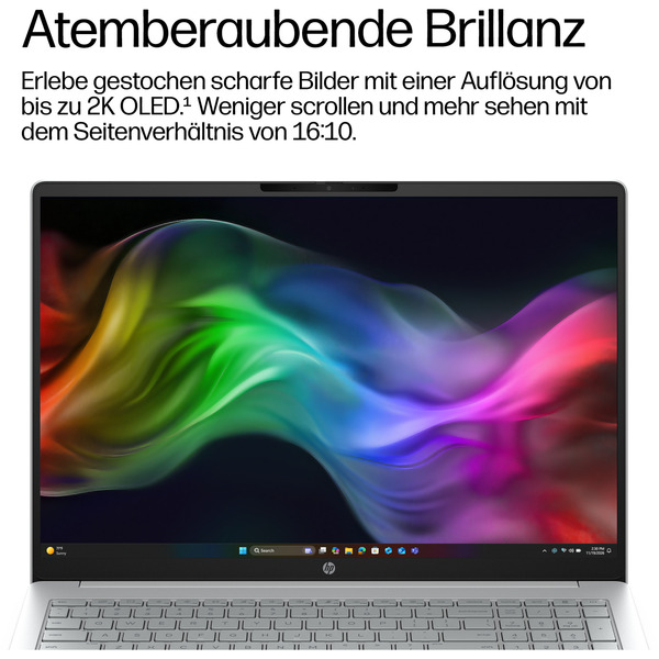 HP OmniBook 3 16-bu0055ngx, Notebook (silber, Intel® Core™ Ultra 5 225U, Intel® Graphics, 24 GB DDR5, 512 GB (512 GB SSD), Windows 11 Home) - Bild 10