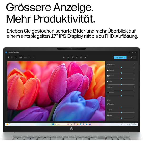 HP OmniBook 3 17-dg0050ngx, Notebook (silber, Intel® Core™ Ultra 5 225U, Intel® Graphics, 8 GB DDR5, 256 GB (256 GB SSD), Windows 11 Home) - Bild 13