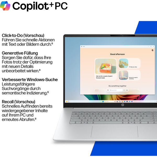 HP OmniBook 3 17-dg0053ngx, Notebook (silber, Intel® Core™ Ultra 5 225U, Intel® Graphics, 12 GB DDR5, 512 GB (512 GB SSD), Windows 11 Pro) - Bild 9