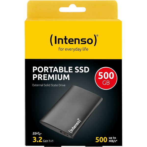 Intenso Externe SSD Premium 500 GB (schwarz, USB-A 3.2 Gen 1 (5 Gbit/s)) - Bild 4