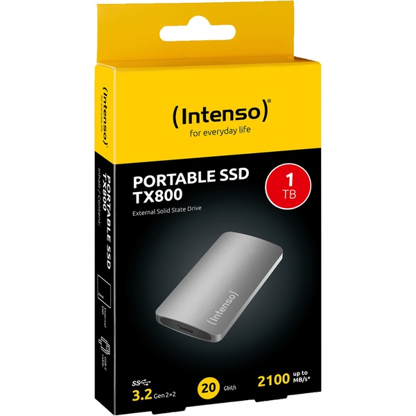 Intenso Externe SSD TX800 1 TB (anthrazit, USB-A 3.2 Gen 2x2 (20 Gbit/s)) - Bild 4