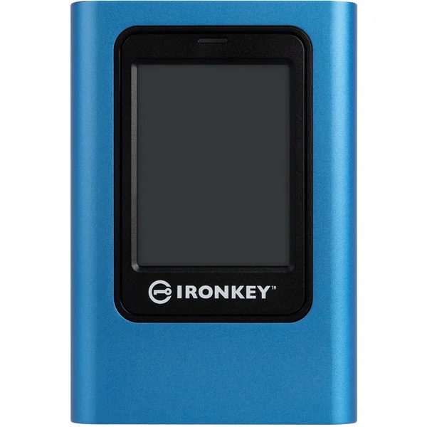 Kingston IronKey Vault Privacy 80 960 GB, Externe SSD (blau/schwarz, USB-C 3.2 Gen 1 (5 Gbit/s))