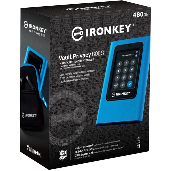 Kingston IronKey Vault Privacy 80 960 GB, Externe SSD (blau/schwarz, USB-C 3.2 Gen 1 (5 Gbit/s)) - Bild 5
