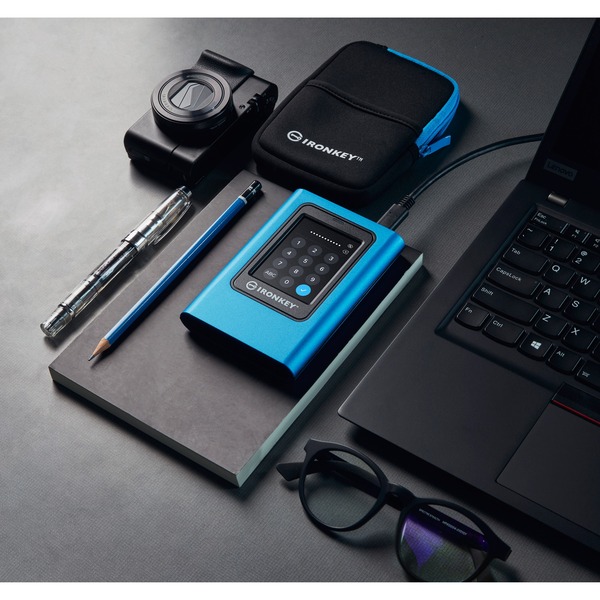 Kingston IronKey Vault Privacy 80 960 GB, Externe SSD (blau/schwarz, USB-C 3.2 Gen 1 (5 Gbit/s)) - Bild 6