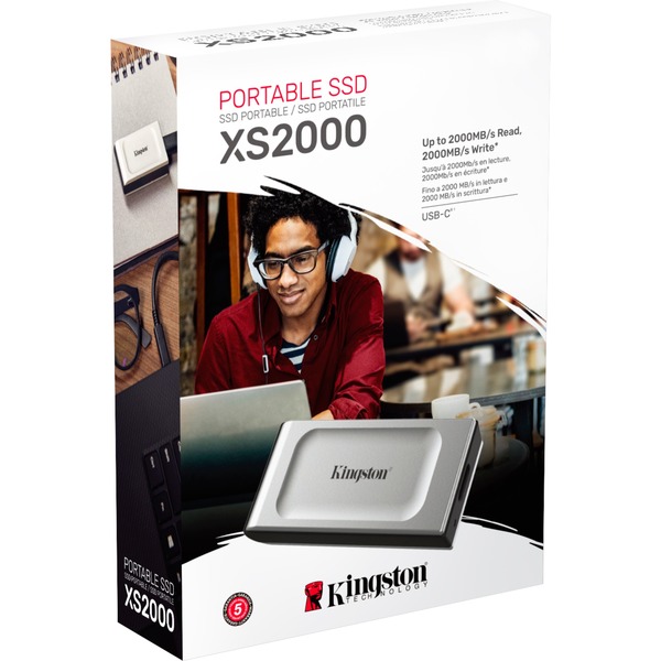 Kingston XS2000 Portable SSD 4 TB, Externe SSD (silber/schwarz, USB-C 3.2 Gen 2x2 (20 Gbit/s)) - Bild 6